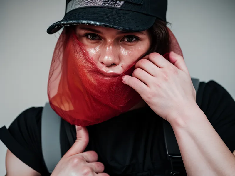 Desprendimiento en frío del film dtf sobre una gorra recién estampada sin dañar la tela
