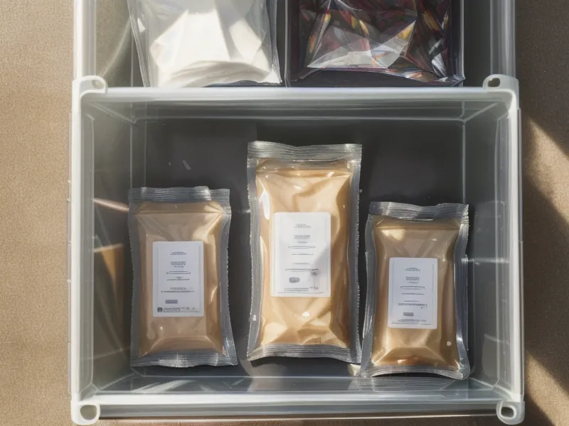 Hojas de film DTF almacenadas correctamente en contenedor hermético con sílice